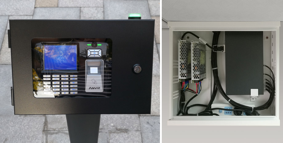 OA1000 Pro 家長(zhǎng)接送安保管理系統(tǒng)終支持中文姓名顯示、學(xué)生照片顯示、實(shí)時(shí)刷卡拍照存儲(chǔ)，可外接音頻模塊、狀態(tài)指示燈光模塊。